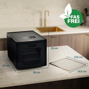 Dehidrator de alimente Princess 550W, 6 tavi din inox, touchscreen - Img 2