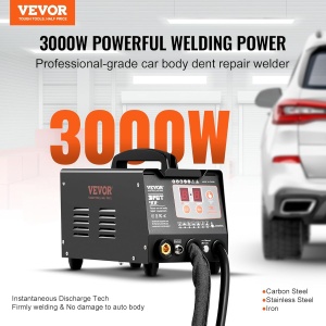 Dellenzieher VEVOR 3kW cu 2 Schweipistolen, 7 Moduri pentru Repararea Dellen - Img 2