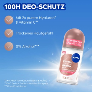 Deodorant Roll-On NIVEA Derma Control Clinical, 50 ml, 100h Protectie Anti-Transpiranta - Img 2