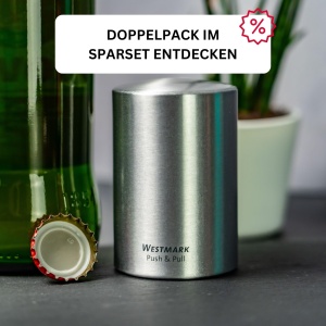 Deschizator automat sticle Westmark PushPull 61882260 aluminiu argintiu - Img 6
