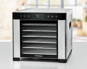 Deshidrator alimente Rommelsbacher DA 950 6 tavi inox temperatura reglabila 35-75degC functie pastrare cald - Img 4