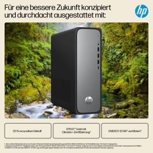 Desktop HP OmniDesk Slim S03-0230ng, Intel 300, 8 GB RAM, 512 GB SSD, Meteor SilverJack Black - Img 8