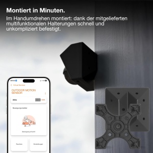 Detector de miscare OSRAM SMART WIFI pentru exterior, IP65, cu solar, antracit - Img 6