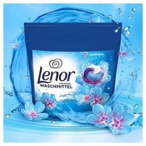 Detergent de rufe Lenor PODS Aprilfrisch, 100 spalari, curatare ultra, prospetime indelungata - Img 2