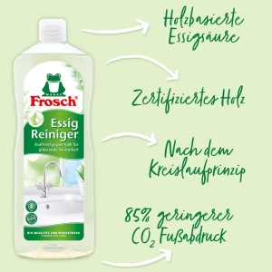 Detergent de suprafete Frosch Essig Reiniger 1000 ml, curatare naturala - Img 3