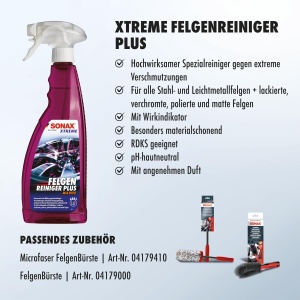 Detergent pentru jante SONAX XTREME FelgenReiniger PLUS, 750 ml, pH neutru - Img 3