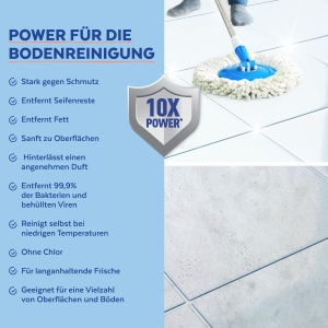Detergent universal Sagrotan Blutenfrische, 5 x 1,5 l, antibacterian - Img 3