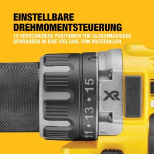 Dewalt 18 volti cu 2 trepte de gaurit/insurubat cu acumulator DCD791NT (cutie de viteze puternica cu 2 trepte, motor fara perii, mandrina fara cheie de 13 mm, lumina LED, livrata fara baterii si incarcator) - Img 3
