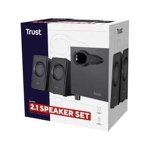 Difuzor pentru PC Trust Avora 21 cu subwoofer 18 W 9 W RMS difuzoare pentru computer dimensiuni compacte functionare prin USB mufa AUX de 35 mm set de - Img 10