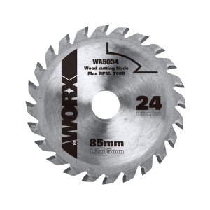 Disc circular pentru lemn Worx WA5034, 85 mm, 24 dinti, compatibil Versacut si Worxsaw - Img 2