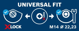 Disc de taiere Bosch PRO X-Lock, 125 mm, pentru inox si metal, durabil si eficient - Img 5