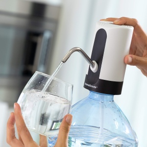 Dispenser automat de apa InnovaGoods reincarcabil alb compatibil cu bidoane standard 5L-20L - Img 2