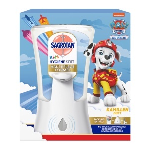 Dispenser Automati de Sapun Sagrotan No-Touch Kids cu Sapun Kamille 250ml - Img 2