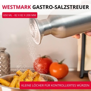 Dispenser condimente Westmark Omega, capacitate 650 ml, aluminiu, argintiutransparent - Img 2