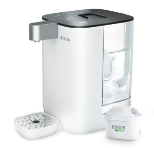 Dispenser de apa calda BRITA Cube 4L, alb, cu sistem de filtrare