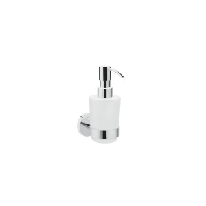 Dispenser de sapun hansgrohe Logis Universal, 200 ml, crom, din sticla si alama