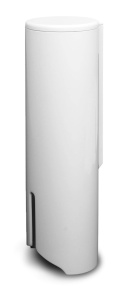 Dispenser pentru pad-uri de bumbac Fackelmann 86910, plastic, alb, capacitate 60 pad-uri