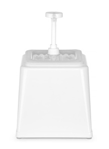Dispenser sosuri HENDI 2.5L, ABS, BPA-free, alb