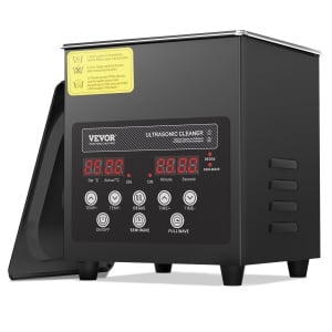 Dispozitiv de curatare cu ultrasunete VEVOR 2 L, 60 W, negru, cu incalzire si timer