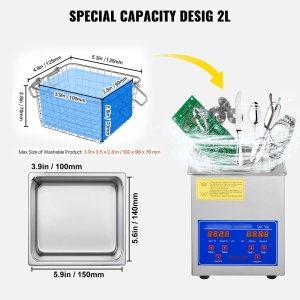 Dispozitiv de Curatare cu Ultrasunete VEVOR 2 L 60 W - Img 6