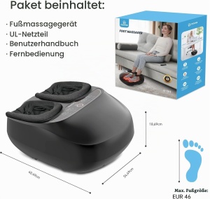 Dispozitiv de Masaj pentru Picioare COMFIER, cu Calorifer, 3 Moduri de Vibratie - Img 8