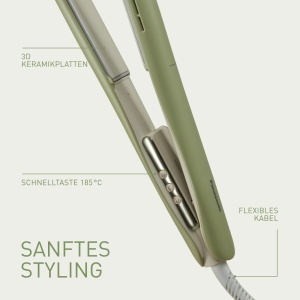 Dispozitiv de Styling pentru Par Panasonic EH-HV31-G503, 2-in-1, 5 Hitzestufen, Verde Matcha - Img 4