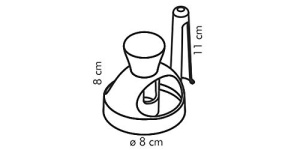 Dispozitiv pentru Donuts Tescoma cu Penseta, 11 cm, Plastic - Img 2