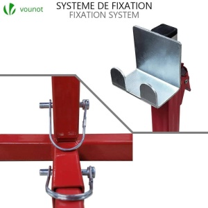 Dispozitiv ridicare pentru masini de tuns iarba VOUNOT, inaltime ajustabila 43-61 cm, capacitate 50 kg - Img 4