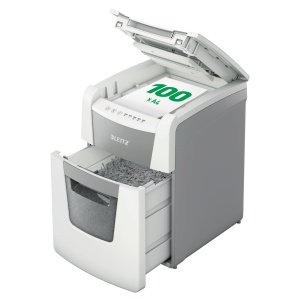 Distrugator de documente Leitz IQ Autofeed, 100 foi, 34L, silentios