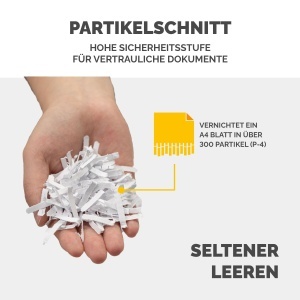 Distrugator documente Fellowes Powershred LX70 11 coli Particule 4x40 mm Cos 18L Siguranta P4 - Img 5