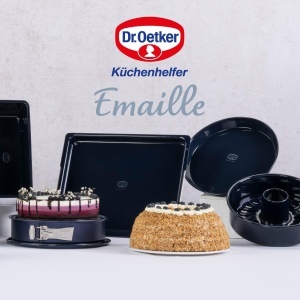 Dr Oetker Backblech Back-Liebe Emaille Albastru Reglabil Rezistent la Zgarieturi - Img 8