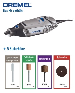 Dremel 3000 Unealta Multifunctionala 130W Turatie Variabila 10000-33000 RPM Set 5 Accesorii - Img 2