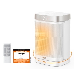 Dreo Heizlufter 1500W Alb Termostat LED ECO Mod Timer 12 Ore
