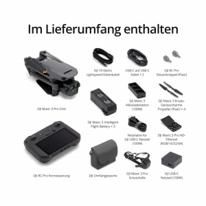 Drona DJI Mavic 3 Pro Cine cu 3 camere, 1 TB stocare, 43 minute autonomie - Img 6