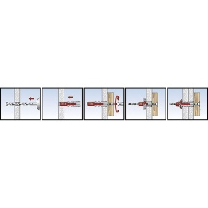 Dublu universal fischer DuoPower 8 x 65, 50 bucati, rezistent, pentru beton si caramida - Img 4