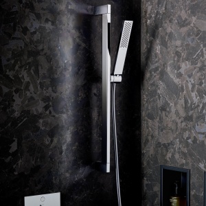 Dus cu mana hansgrohe Pulsify E, crom, design minimalist, functie anticalcar - Img 2