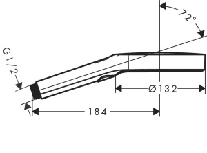 Dus cu mana hansgrohe Rainfinity, 3 moduri de jet, 130 mm, crom - Img 2