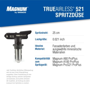 Duza de vopsit Graco TRA521 TrueAirless 521, 25 cm, 0.021 - Img 5