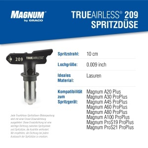 Duza spray Graco TRA209 TrueAirless 209 pentru Magnum A20, A30, A45, A60, A80, A100 - Img 3