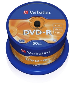 DVD-R Verbatim AZO 4,7GB 16x - 50 bucati - matasii