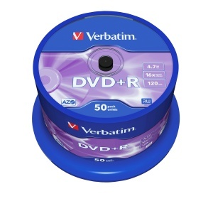 DVD Verbatim 50 buc 4.7GB 16x imprimabil spindel matt