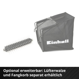 Einhell Scarificator-aerator cu acumulator GC-SC 36/31 Li-Solo Power X-Change (litiu-ion, 36 V, latime de lucru 31 cm, combinatie 3 in 1, rola cutit cu rulmenti cu bile cu 8 lame, fara baterie si incarcator) - Img 9