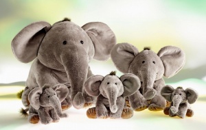 Elefant de plus Schaffer 4230, 13 cm, Fairtrade, moale si simpatic - Img 6