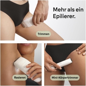 Epilator Braun Silkepil 7, cu cap lat, utilizare umeda si uscata, argintiu - Img 6