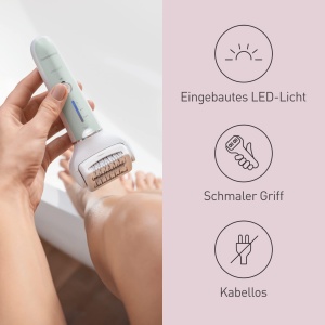 Epilator Panasonic ES-EY70, 60 pinzetten, 3 viteze, LED, 90 cap flexibil - Img 7