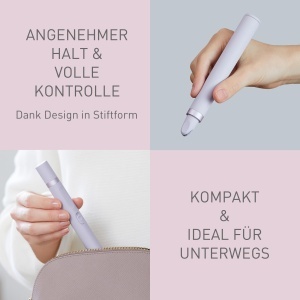 Epilator pentru sprancene si fata Panasonic ES-EF10, LED, compact, mov - Img 6
