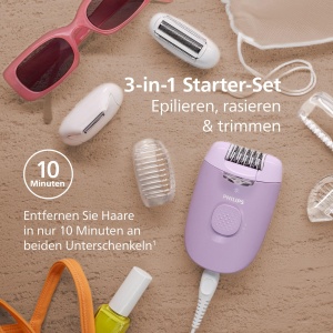 Epilator Philips Series 4000 BRE25700 cu LED si accesorii pentru corp si zona bikini - Img 6
