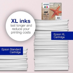 Epson Original 603 Ink Starfish Multipack 4-Color Standard WF-2820DWF WF-2830DWF WF-2840DWF WF-2850DWF XP-2100 XP-2150 XP-3100 XP-3150 XP-4100 XP-4150 - Img 4