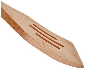 Espatula perforata Ibili din lemn de fag, 30 cm, culoare maro - Img 4