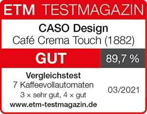 Espressor automat CASO Cafe Crema Touch NegruInox Display LED Rezervor lapte inclus - Img 16
